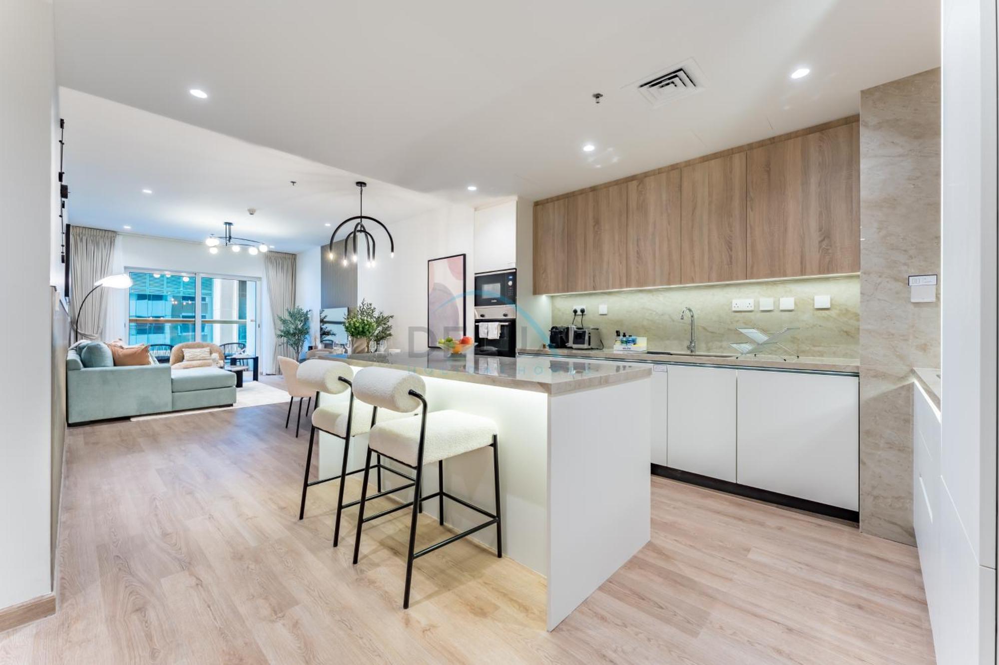 Renovated 1br With Partial Sea And Views Close To The Beach, Elite Residence, Marina By Deluxe Homes Dubai