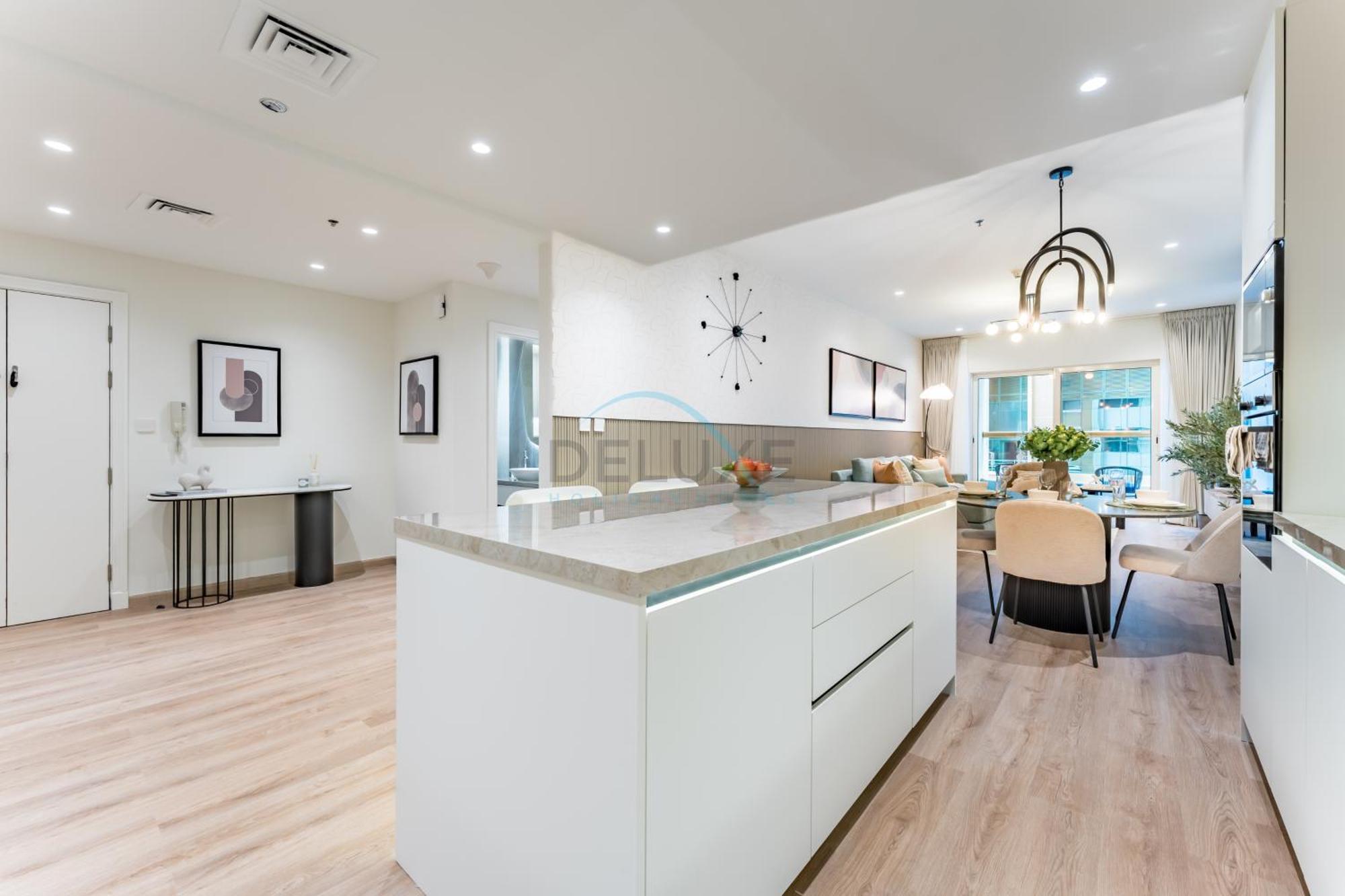 Renovated 1br With Partial Sea And Views Close To The Beach, Elite Residence, Marina By Deluxe Homes Apartment *
