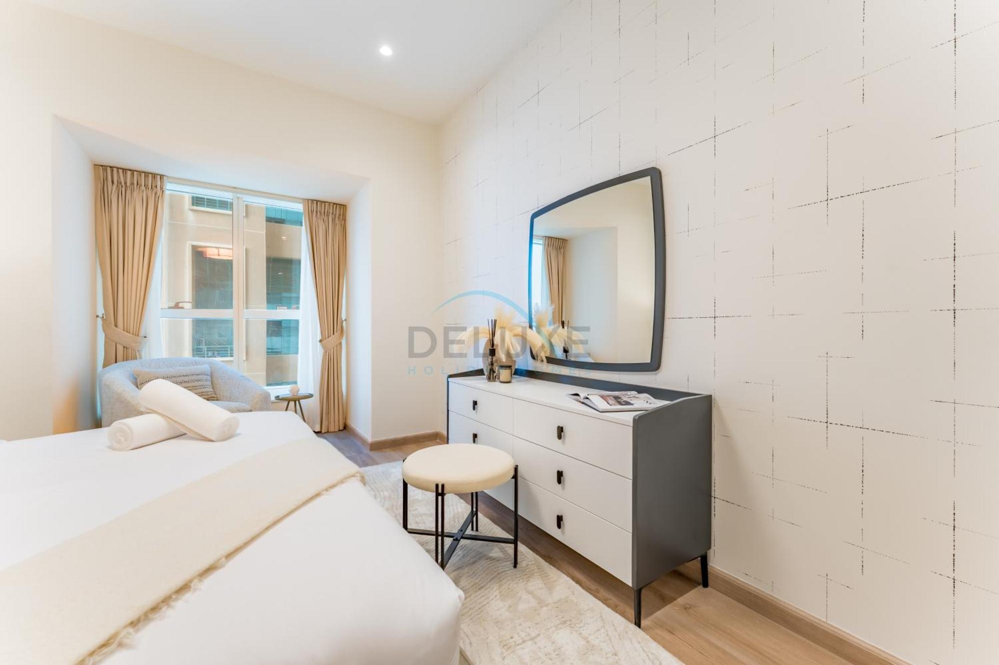 Renovated 1br With Partial Sea And Views Close To The Beach, Elite Residence, Marina By Deluxe Homes Apartment *